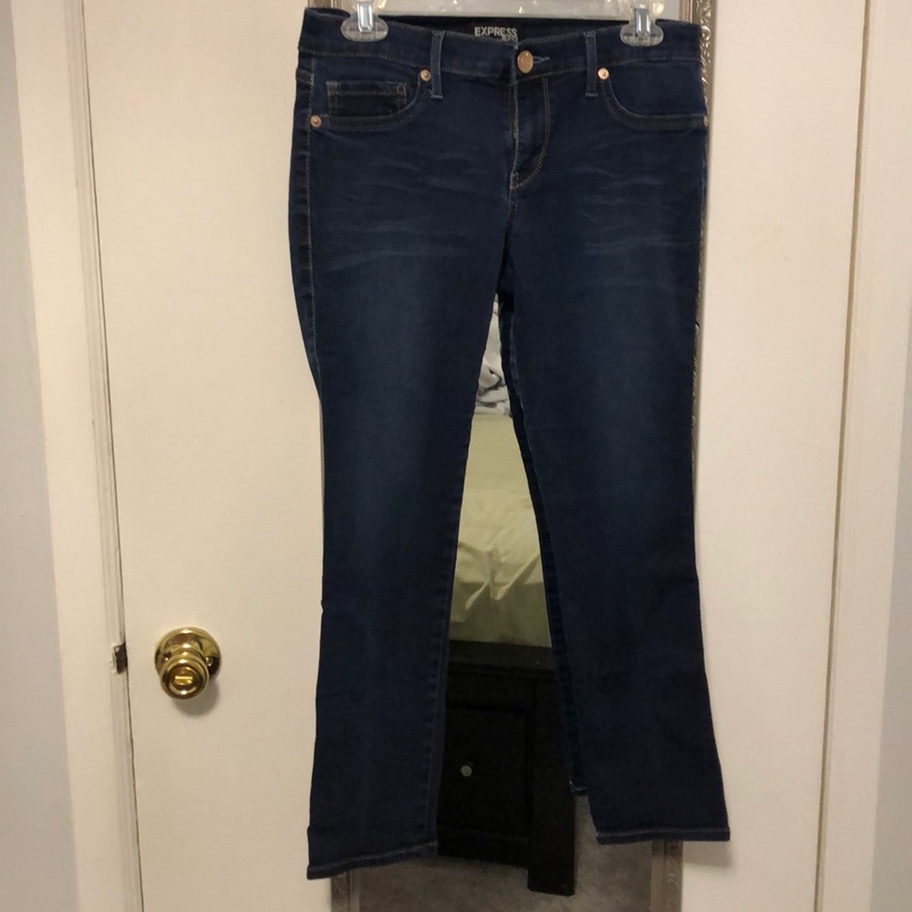 Express denim leggings